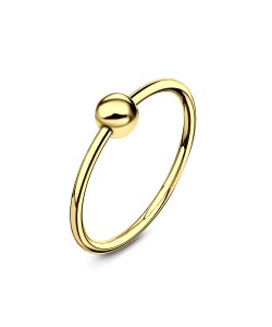 Gold Plated Silver Ball Nose Ring NSKR-62-GP